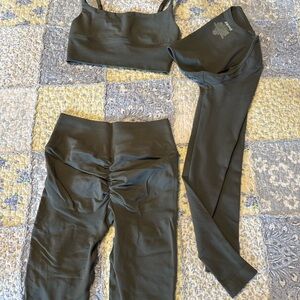 SKIMS Gray Activewear Top